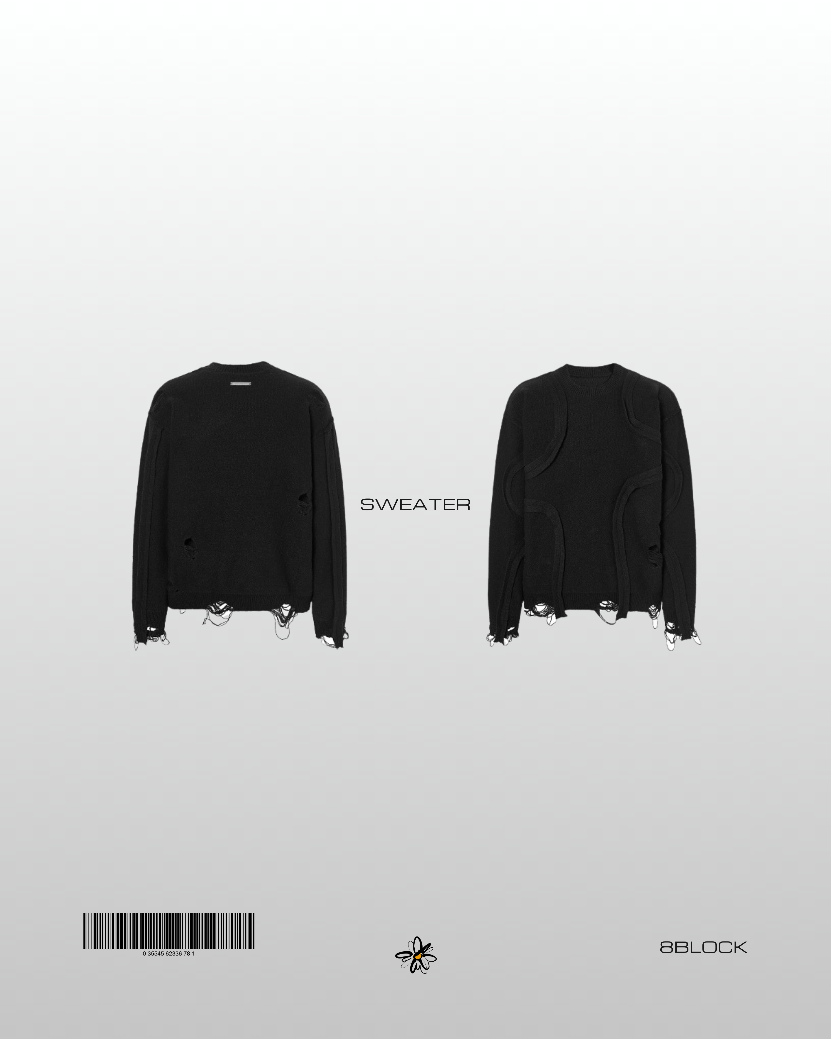 Artistic Distressed Sweater