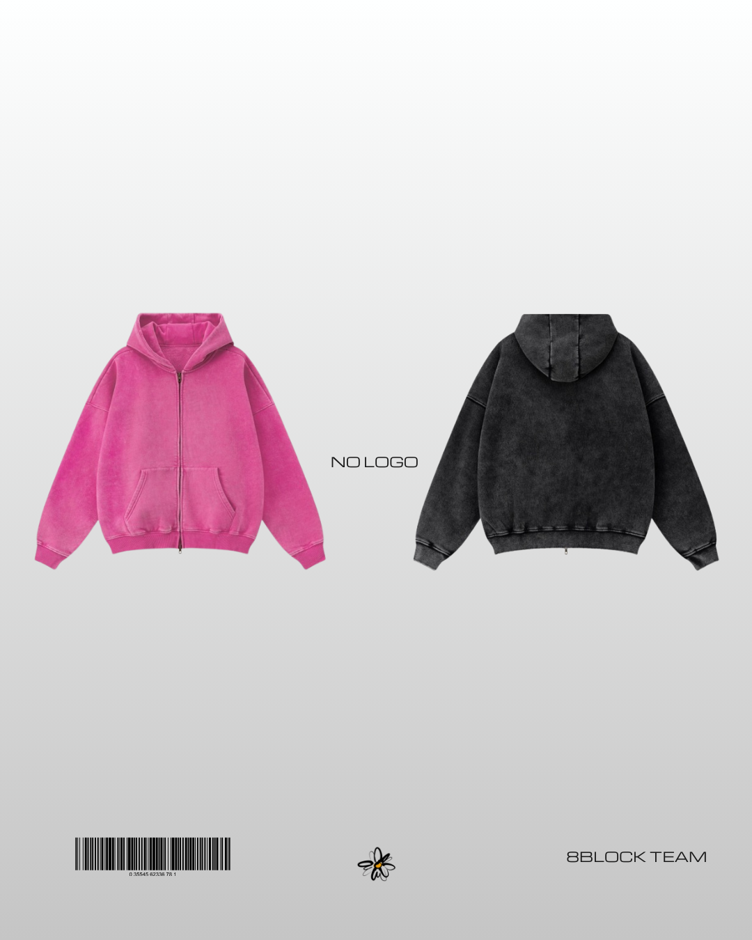 NO LOGO CLEAN HOODIE