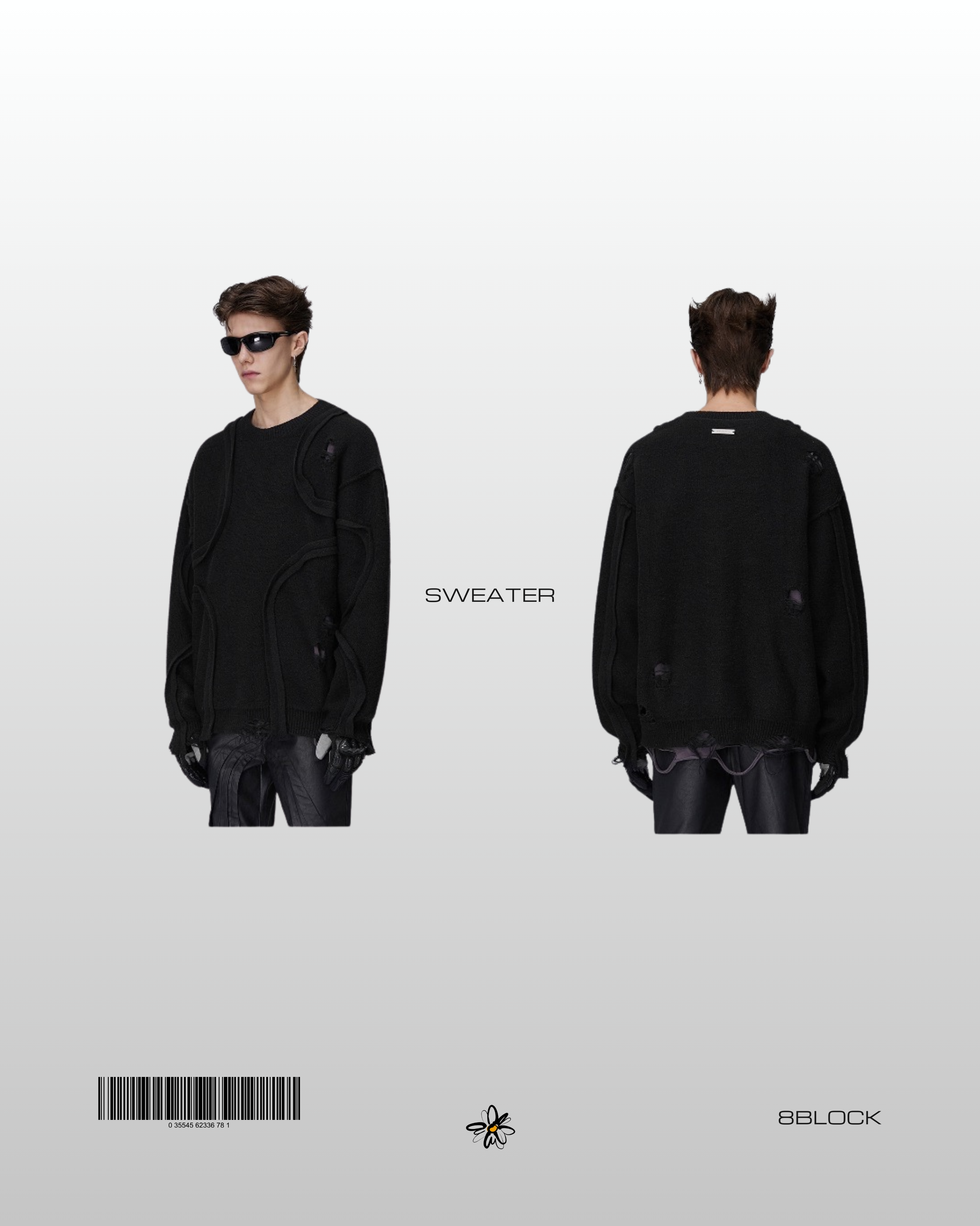 Artistic Distressed Sweater